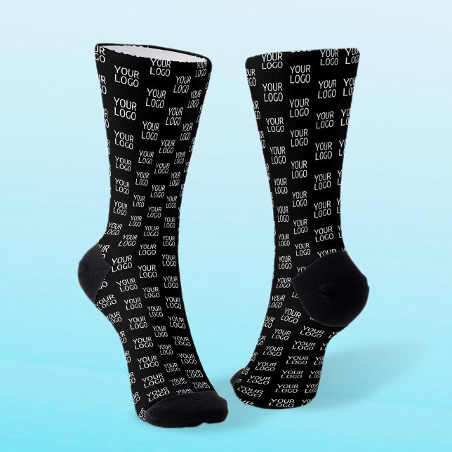 Calcetines Su logotipo | Patrón de medio paso elegante (Subido por el creador)