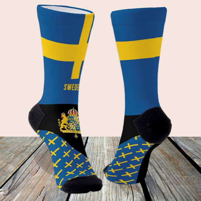 Calcetines Suecia, moda, bandera sueca, patriótico (Subido por el creador)