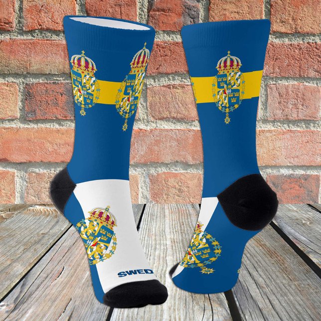 Calcetines Suecia Patriótica, Bandera Sueca Sostenible (Subido por el creador)