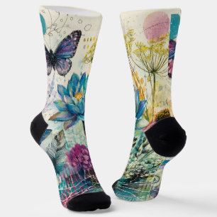 Calcetines Sueño Acuático Floral Vibrante