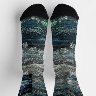 Calcetines Sueños de la pintura abstracta del Océano 20 Socks