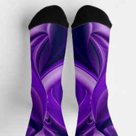 Calcetines Sueños del arcoiris de flores moradas