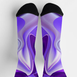 Calcetines Sueños del arcoiris de flores moradas