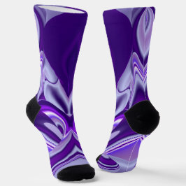 Calcetines Sueños del arcoiris de flores moradas