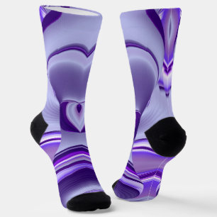 Calcetines Sueños del arcoiris de flores moradas