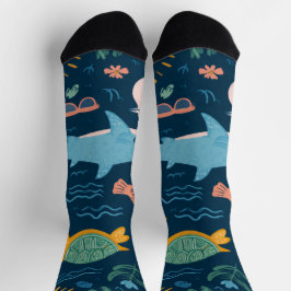 Calcetines Summer Animals Crew Socks Gift