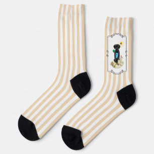 Calcetines Summer Beach Black Lab Labrador Retriever