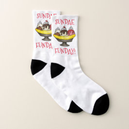 Calcetines SUNDAE FUNDAR Banana Split Ice Cream Hot Fudge
