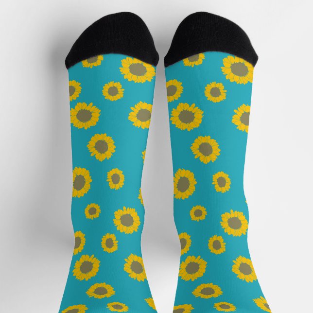 Calcetines Sunflower Pattern Socks (Arriba)