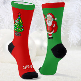 Calcetines Super Diversión Añadir Navidades de nombres Person