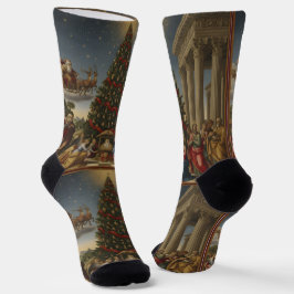 Calcetines Sustainable Nativity Santa Christmas Socks