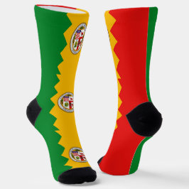 Calcetines sustentables para mujeres con bandera d