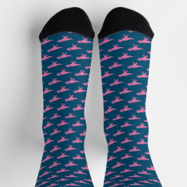 Calcetines T-Rex Tyrannosaurus Rey Dinosaurio Clásico Rosa Az