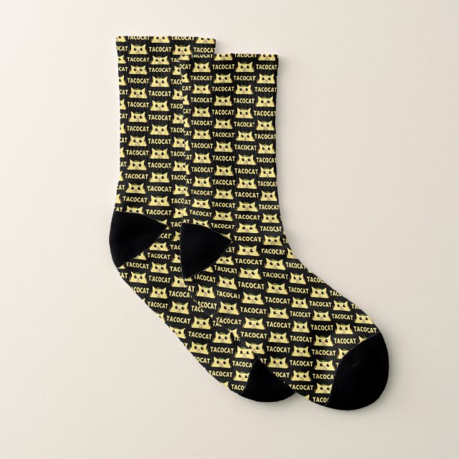 Calcetines Taco Cat WT Black (Par)