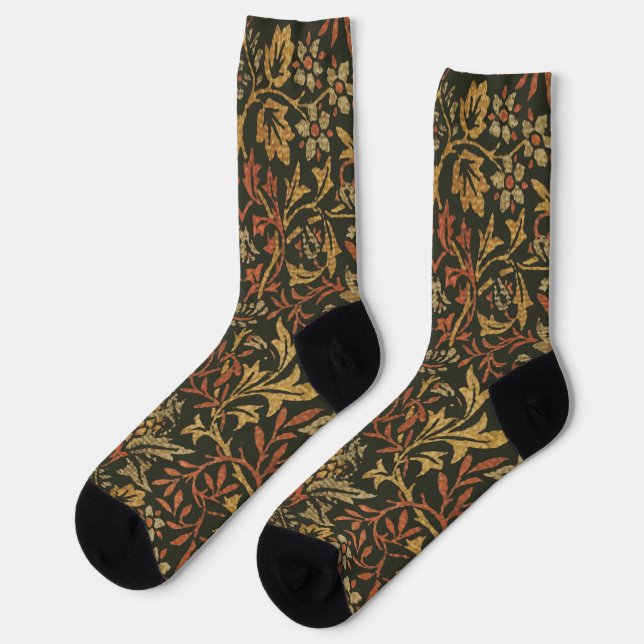 Calcetines Tapiz del jardín de flores de William Morris (Izquierda)