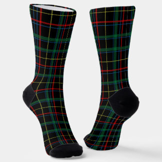 Calcetines Tartan (Black, Green & Red) 