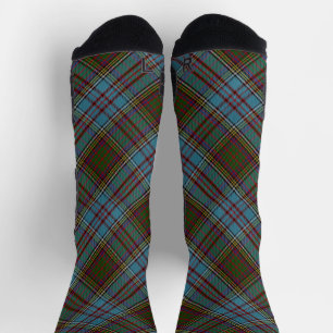 Calcetines Tartan Plaid Anderson Clan Patrón Escocés