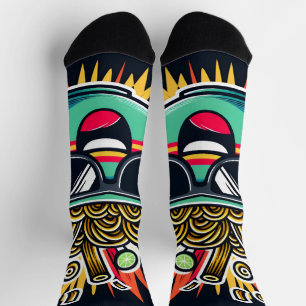Calcetines Tazón de ramen de dibujos animados de fideos lindo