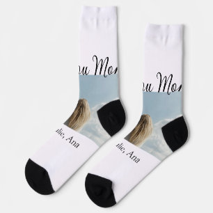 Calcetines te amo mamá día de las madres agregar foto nombre 