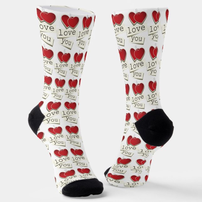 Calcetines Te Amo San Valentín (Angular)