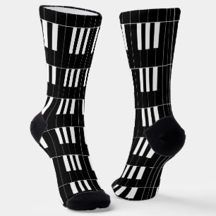 Calcetines Teclas invertidas de teclado de piano diverso