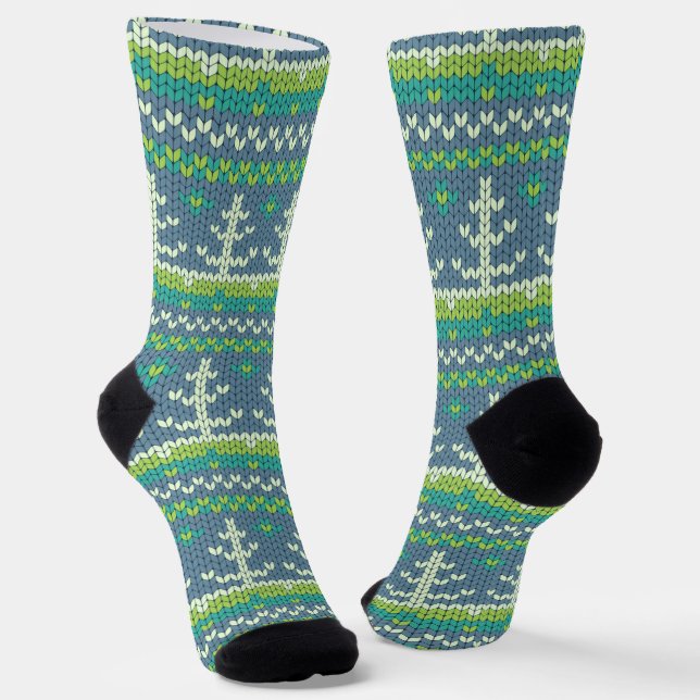 Calcetines tejido de Navidad (Angular)