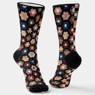 Calcetines Tejido hexagonal en picado