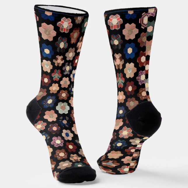 Calcetines Tejido hexagonal en picado (Angular)