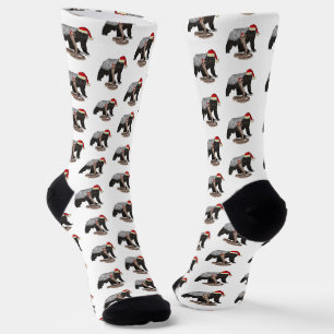 Calcetines Tejon divertido Cobra de serpiente Badass Navidad