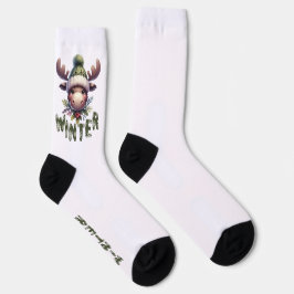 Calcetines Tema de Winter Moose