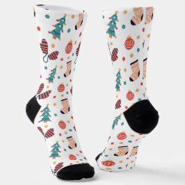 Calcetines Tema Navideño Adorable 