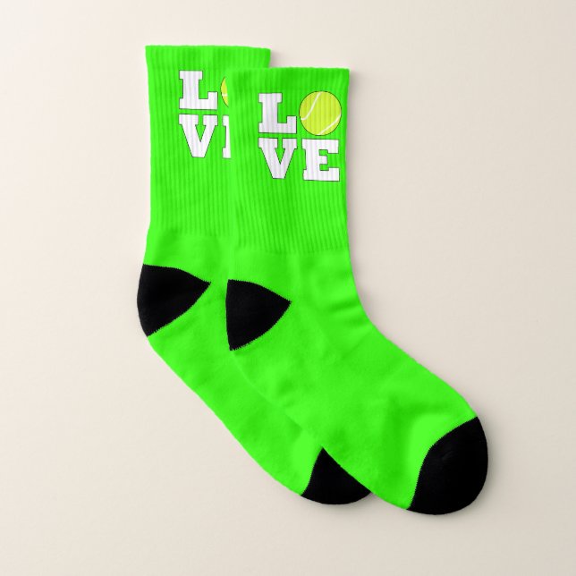 Calcetines Tenis Love Personalizado Color Tennis Player Socks (Par)