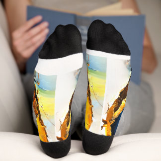Calcetines Tennissocken mit Tennismotiv