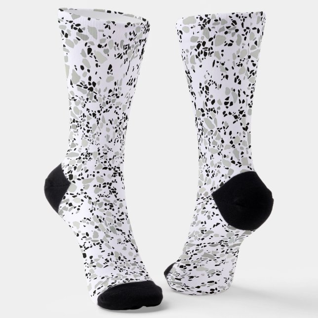 Calcetines Terrazzo blanco moderno (Angular)