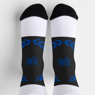 Calcetines Texto KING impreso con aspecto vibrante incluso cu