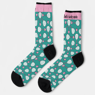 Calcetines 🎾 texto Personalizado Minty Padel Power Pants