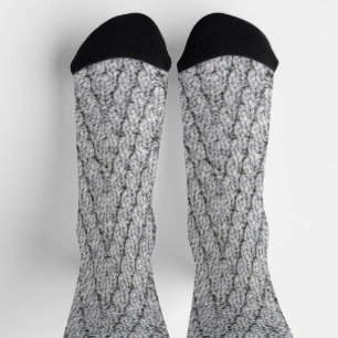 Calcetines textura de patrón de punto