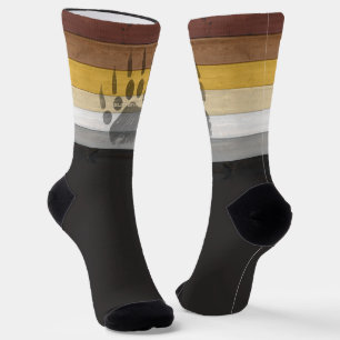Calcetines textura de suelo de madera de la bandera del orgul