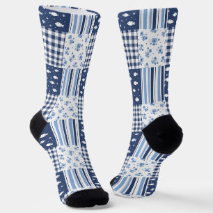 Calcetines Texturas Azules