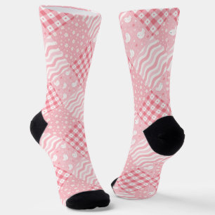 Calcetines Texturas Rosadas