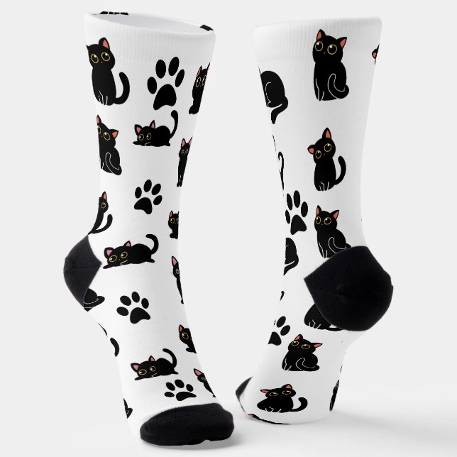 Calcetines The Cutest Black Cat Socks Gift for Cat Lovers (Angular)
