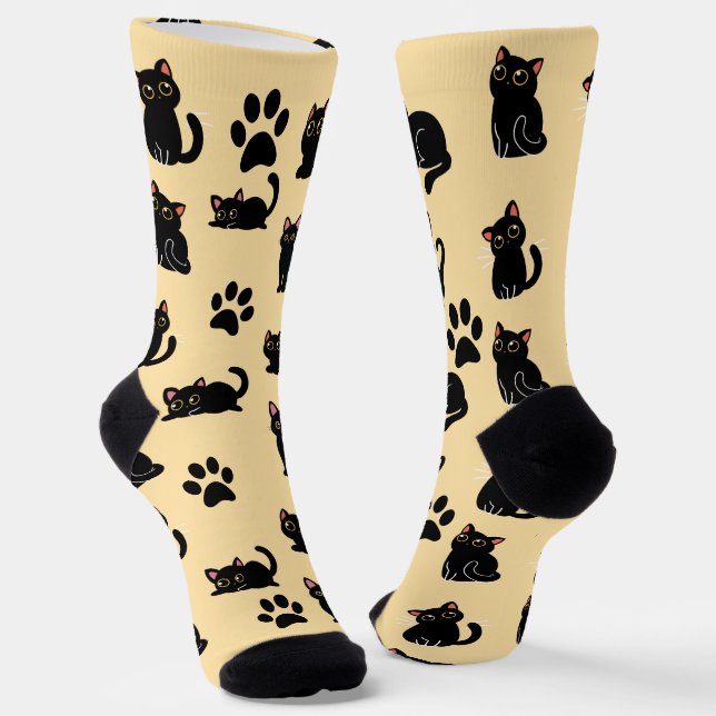 Calcetines The Cutest Black Cat Socks Gift for Cat Lovers (Angular)