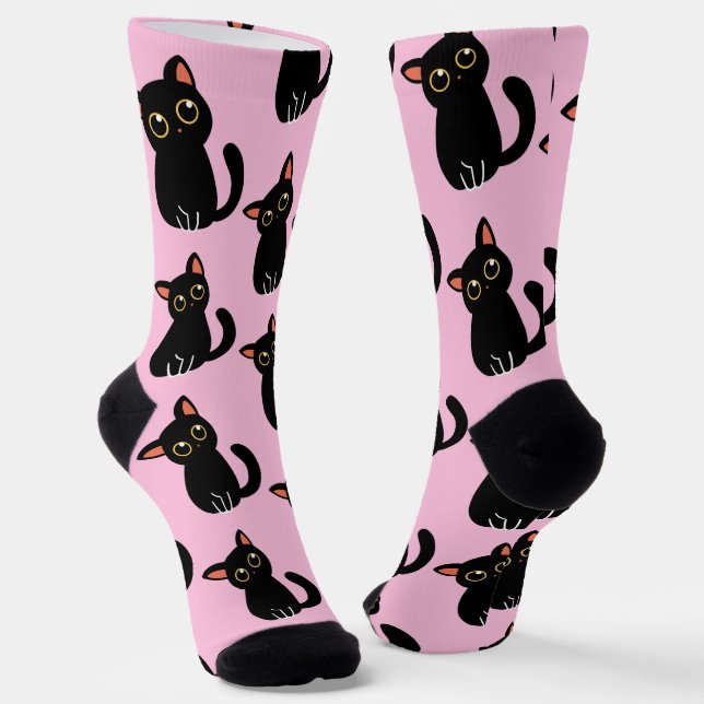 Calcetines The Cutest Black Cat Socks Gift For Cat Lovers (Angular)