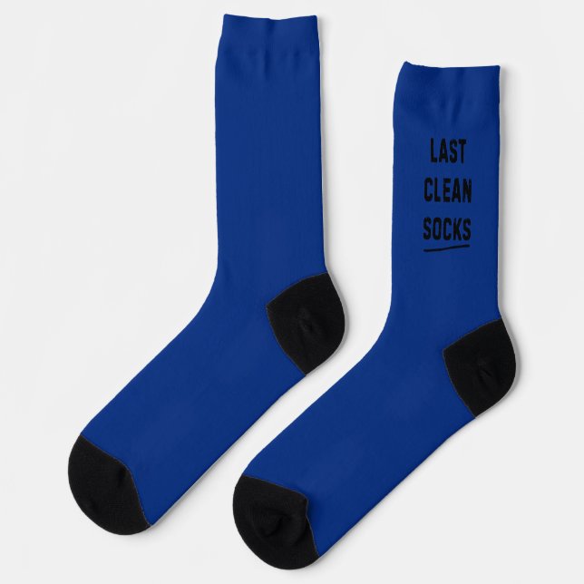Calcetines The Last White Clean Dark Blue Socks  (Izquierda)