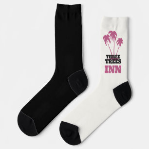 Calcetines Three Trees Inn (blanco y negro)