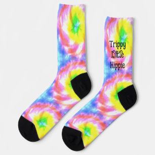 Calcetines Tiedye Trippy Hippie Psicodélico Retro 70 Personal