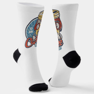 Calcetines Tiempo de Café Retro Amante del Café Cafeína Vinta