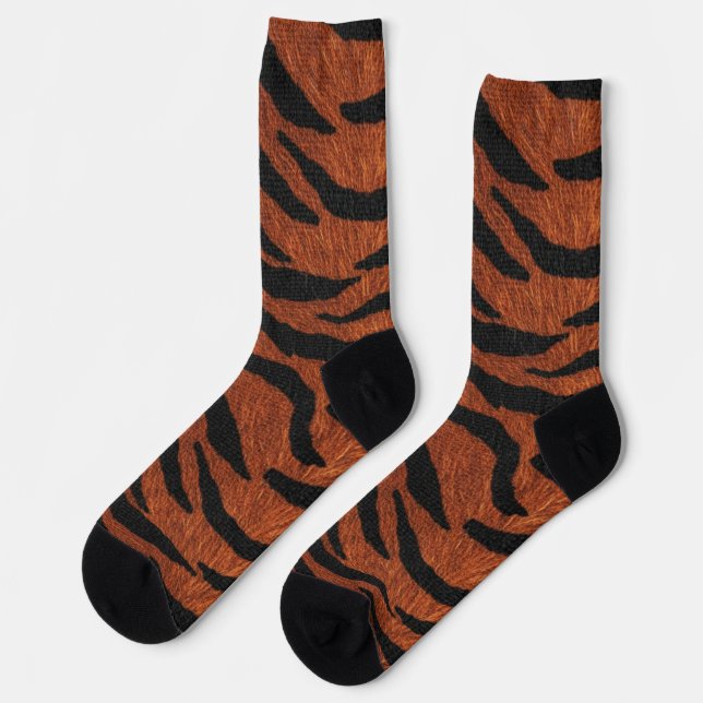 Calcetines Tiger Stripe Wild Pattern (Izquierda)