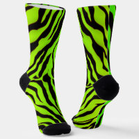 Tigre Negro Y Lime Tiras Impresión De Animales