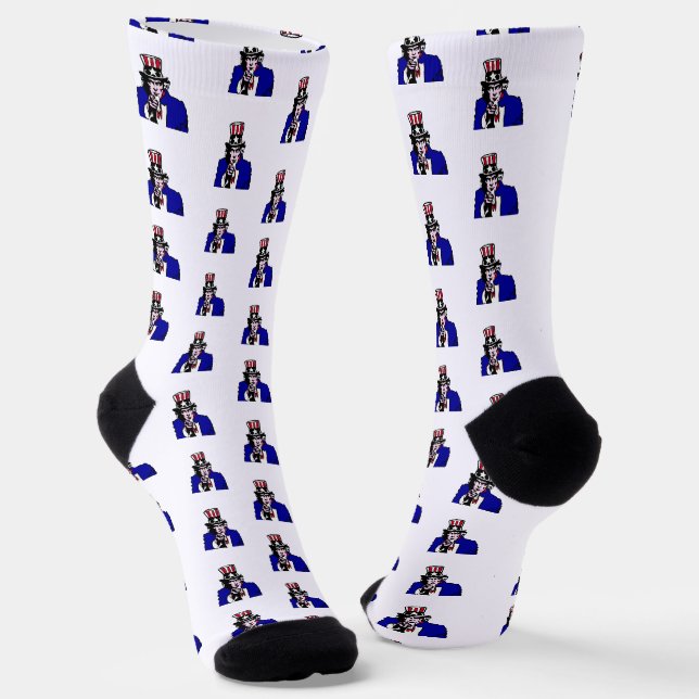 Calcetines Tío Sam Patriótico (Angular)